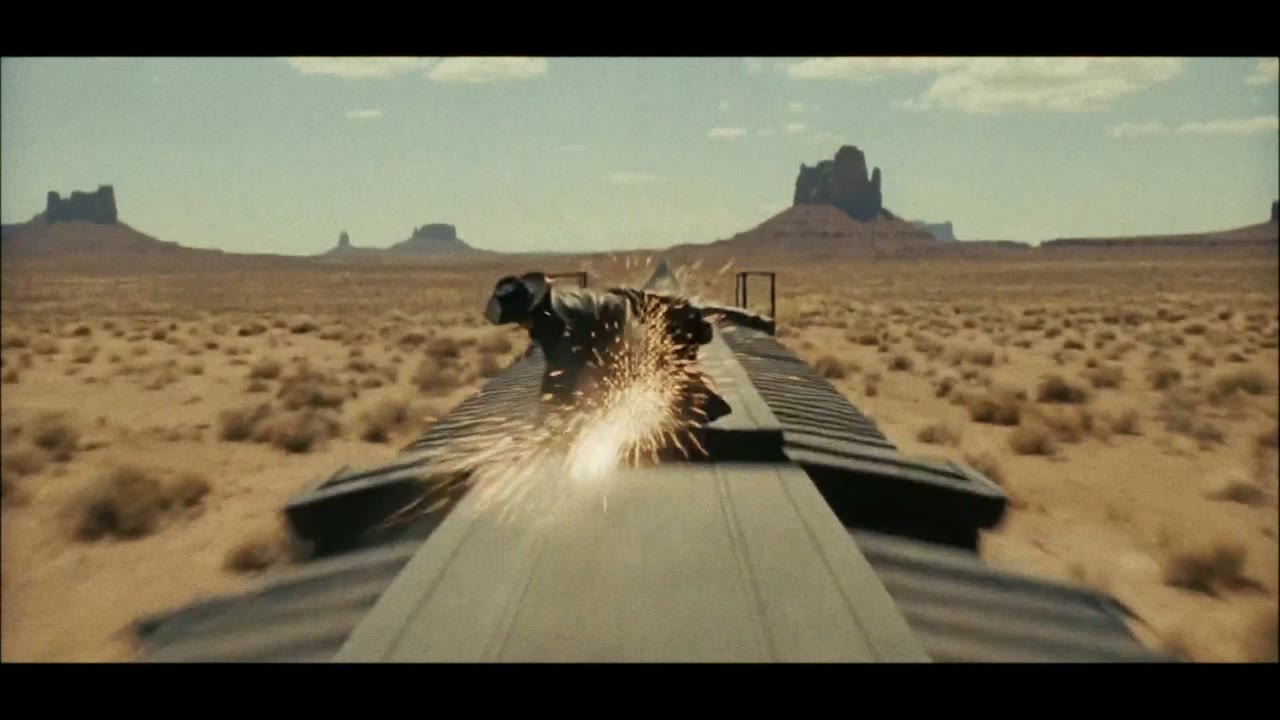 Train Roof Over Monument Valley