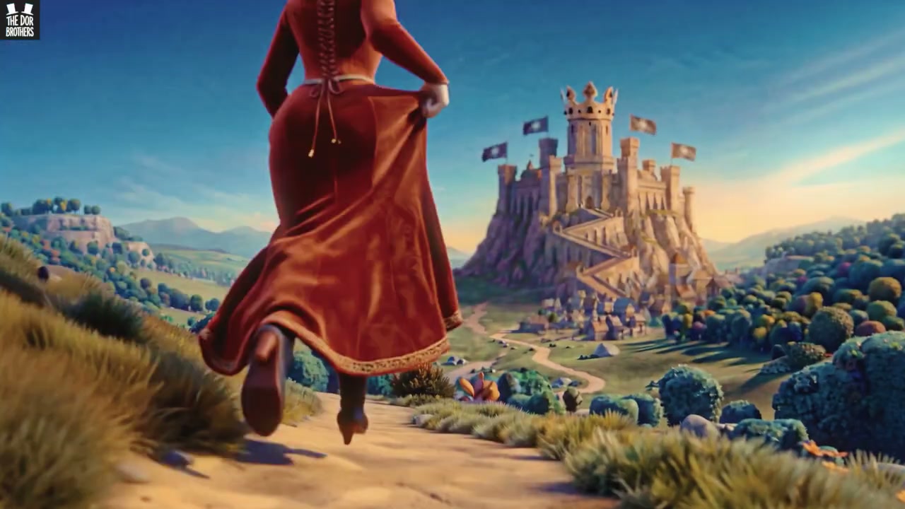 A Woman Runs to the Castle frame 1